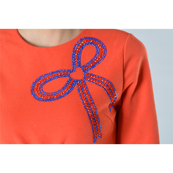 SY005漏空燙鉆連衣裙細節圖