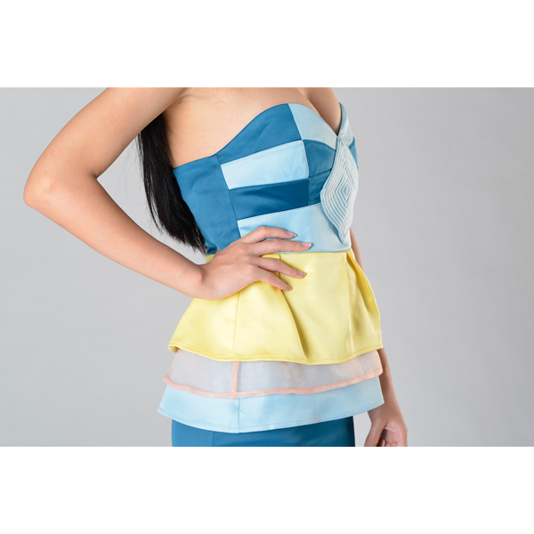 SY016四色露肩連衣裙細節圖 SY016四色露肩連衣裙細節圖